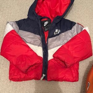 Nike Kids Red and Gray Jacket